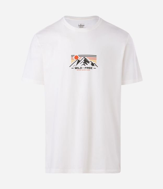 Remera Comfort en Algodón con Estampado Montaña 4