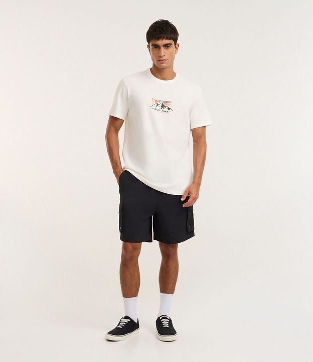 Remera Comfort en Algodón con Estampado Montaña 2