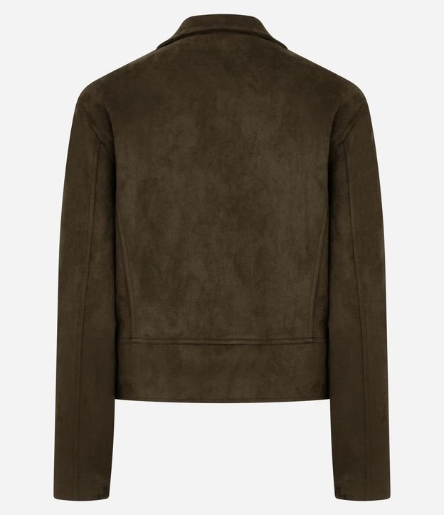Campera en Gamuza con Cremallera Asimétrica 7