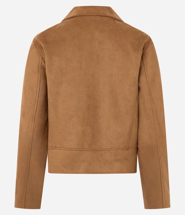 Campera en Gamuza con Cremallera Asimétrica 7