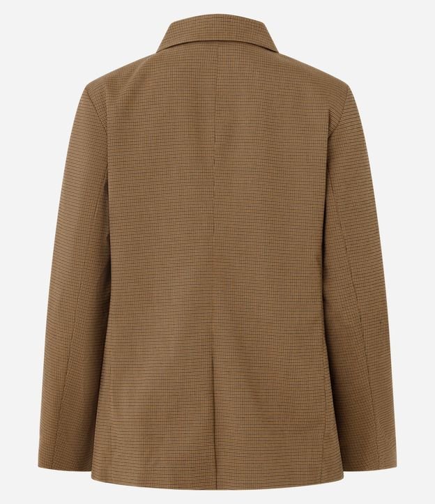 Blazer Sastre con Estampado Mini de Cuadros y Forro Interno 6