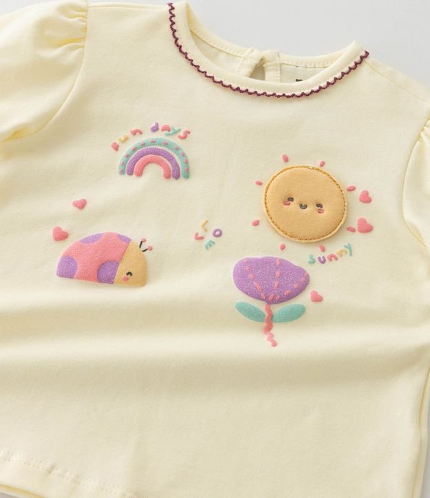 Conjunto Infantil en Cotton Estampado Ícones Fofinhos - Talle 0 a 24 Meses 12