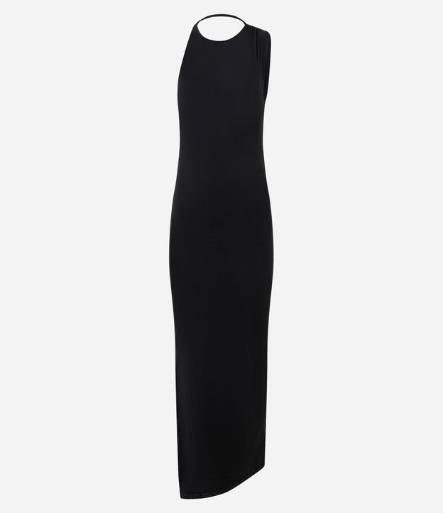 Vestido New Midi en Microfibra con Fenda 5