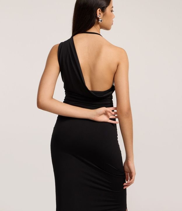 Vestido New Midi en Microfibra con Fenda 3