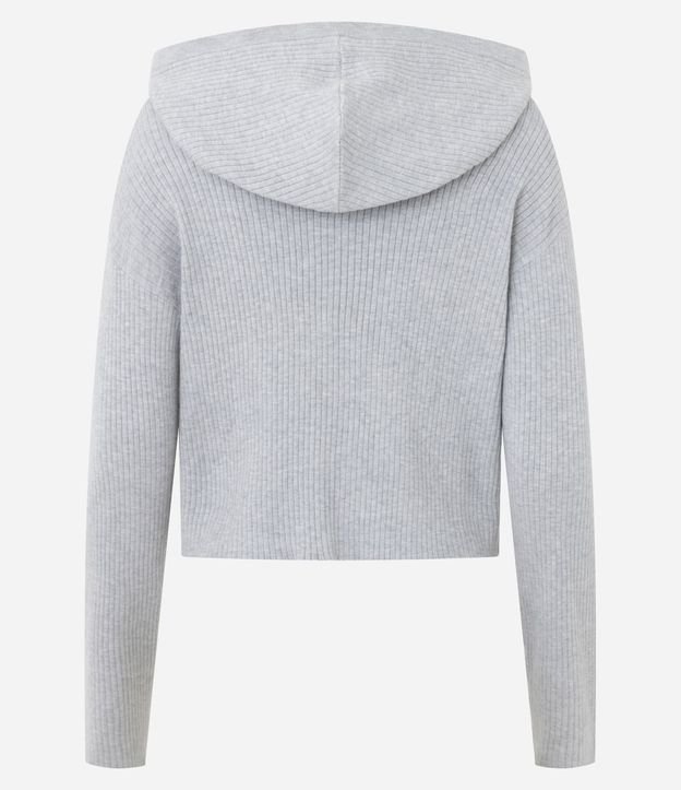Cardigan Femenino con Capucha en Tricot con Cierre 7