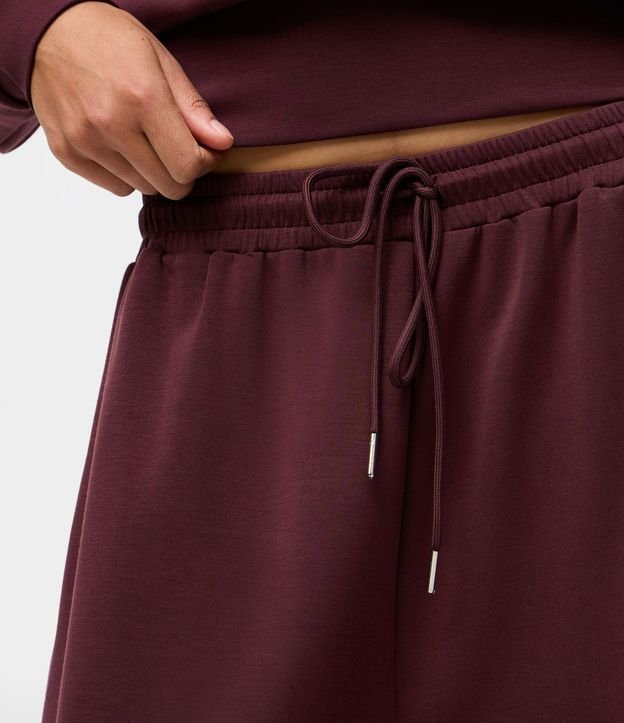 Pantalón Barrel en Malla con Lazo en la Cintura 4