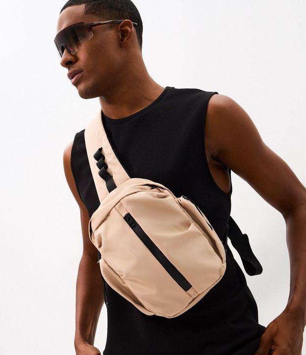 Mochila con Estampado Geométrico y Cremallera Pompón 2