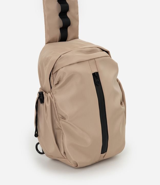 Mochila con Estampado Geométrico y Cremallera Pompón 4