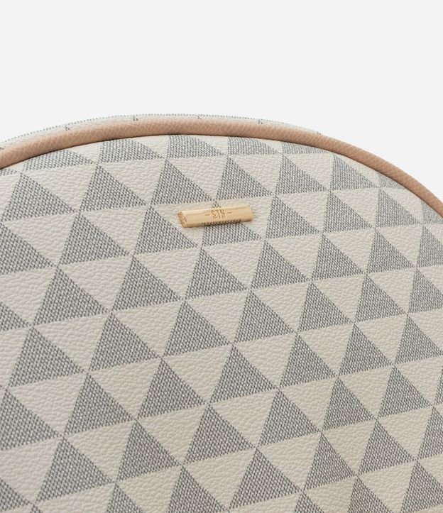 Mochila con Estampado Geométrico y Cremallera Pompón 9
