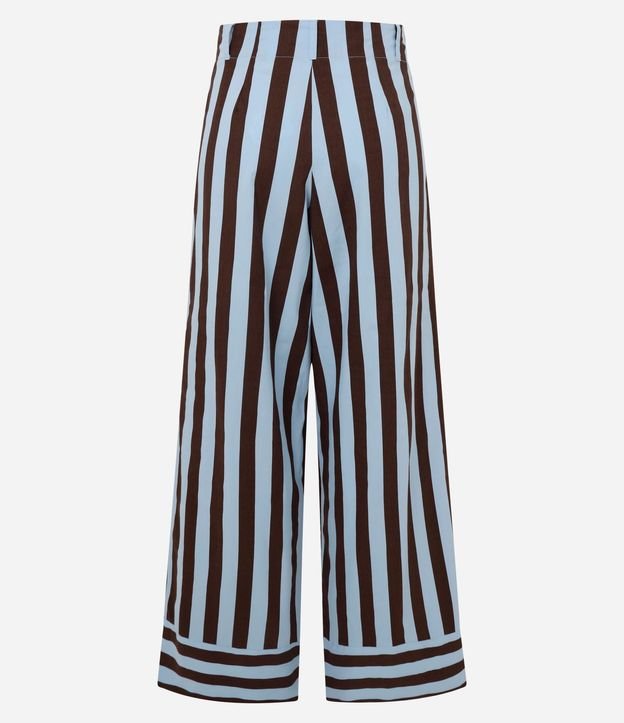 Pantalón Cintura Alta en Tricolina con Rayas Verticales 8