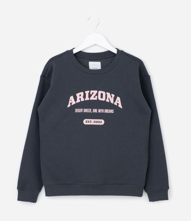 Saco Infantil con Lettering Arizona en Chenille – Talle 7 a 16 años 2