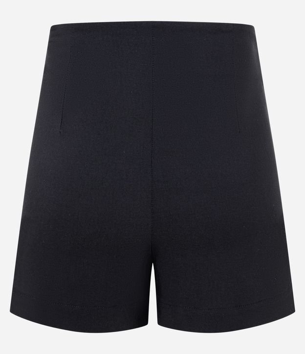 Short pollera en Bengalina con Superposición Asimétrica Ajustada 5