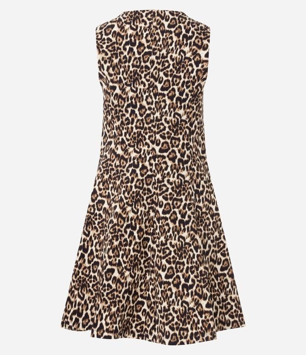 Vestido Corto Animal Print en Bengalina 6