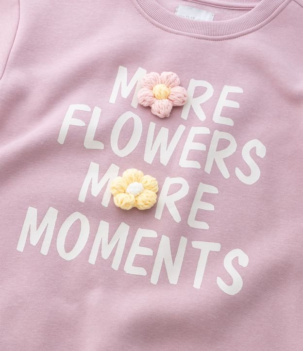 Buzo Infantil con Flores en Chenille en Efecto Ganchillo  – Talle 5 a 14 años 9