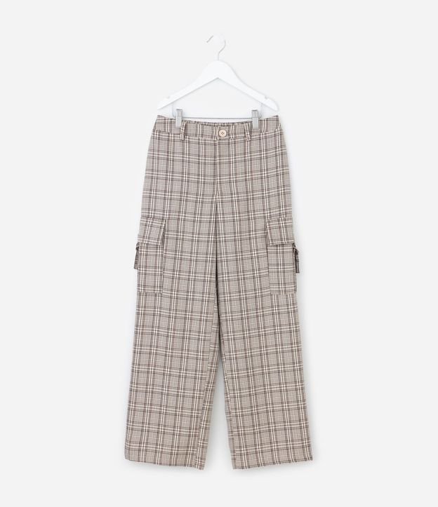 Pantalón Cargo Infantil en Sastre de Cuadros – Talle 5 a 14 años 2