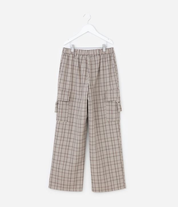 Pantalón Cargo Infantil en Sastre de Cuadros – Talle 5 a 14 años 3