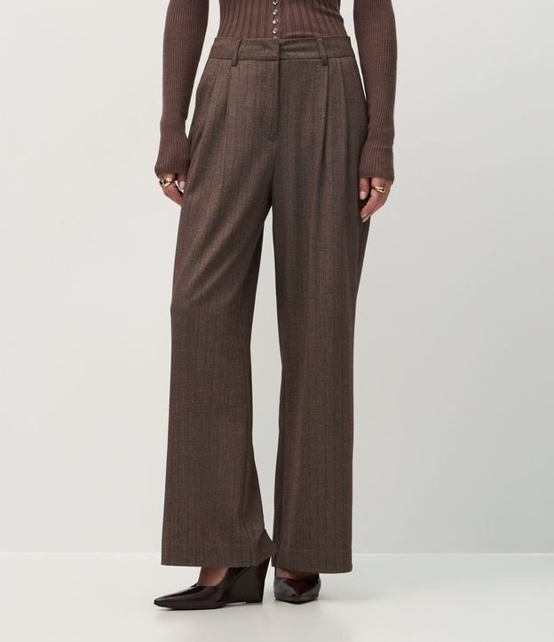Pantalón Wide Leg Sastrer con Pliegues Delanteros 3