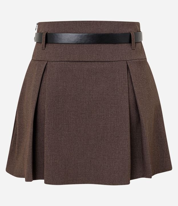 Short Pollera Sastre con Cinturón y Plegado 6
