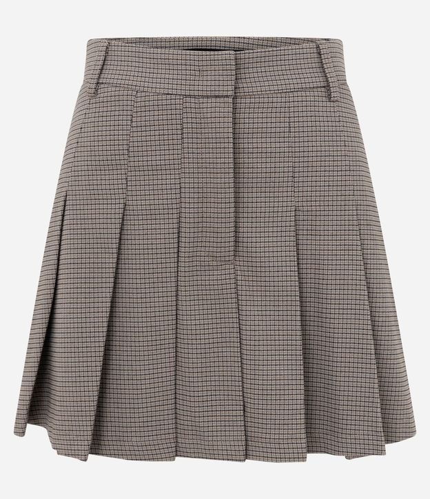 Short Pollera Sastre de Cuadros con Plegado 5