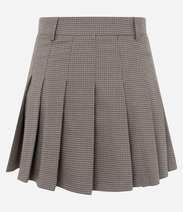 Short Pollera Sastre de Cuadros con Plegado 6