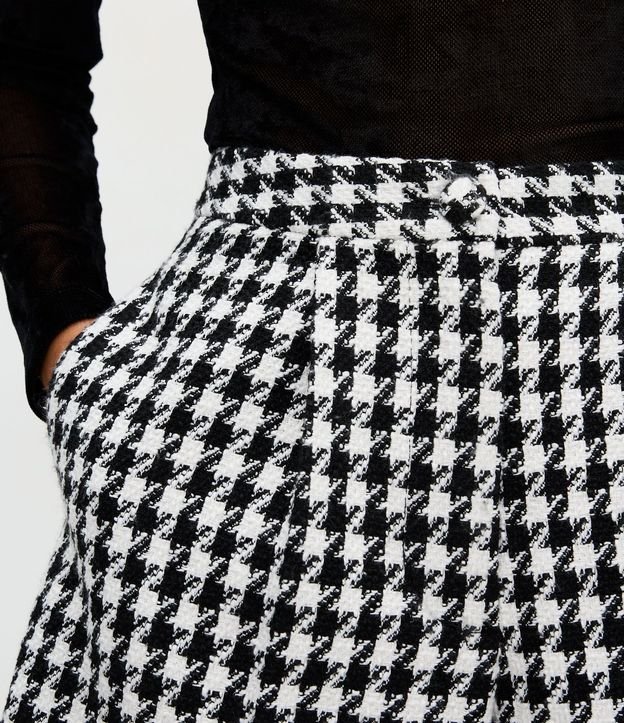 Short Corto con Estampa Pied de Poule 4