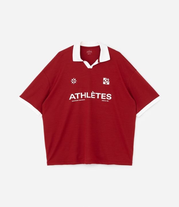 Remera Polo Oversized con Manga Corta 5