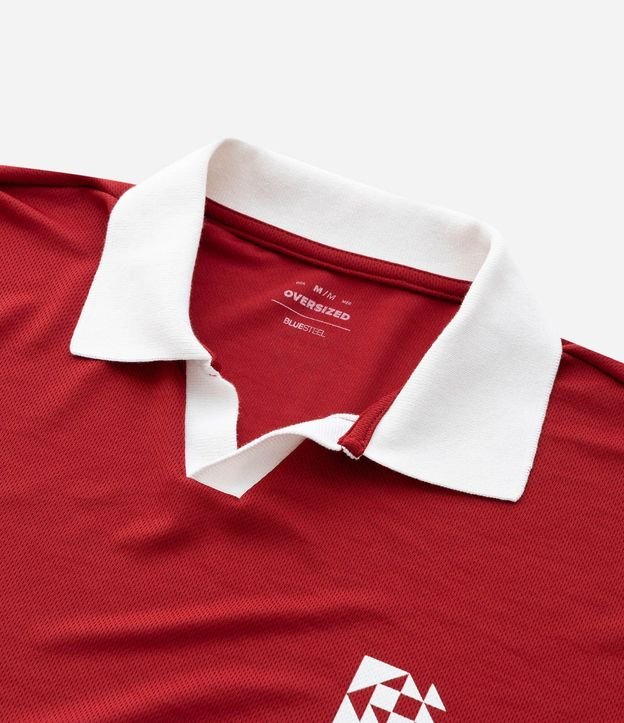 Remera Polo Oversized con Manga Corta 11