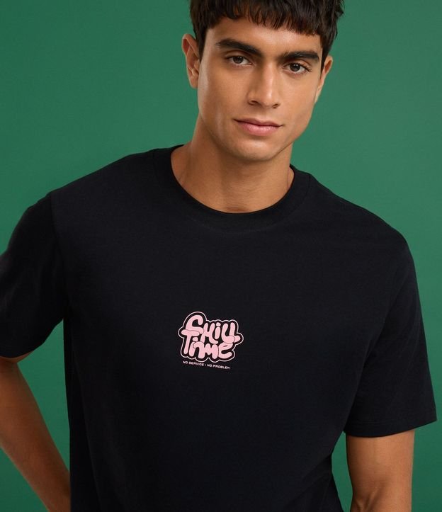 Remera Comfort  em Algodón con Estampa Chill Time Psicodélica 7