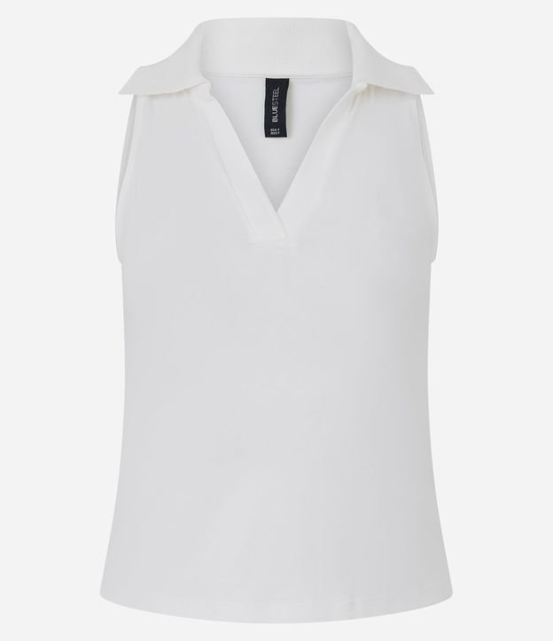 Blusa Polo en Escote V sin Mangas 7