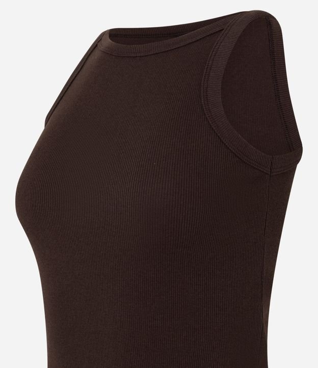 Blusa Musculosa Acanalada en Rib de Algodón 7