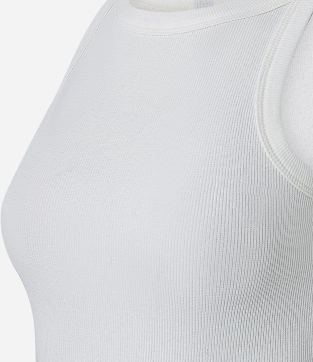 Blusa Musculosa Acanalada en Rib de Algodón 6