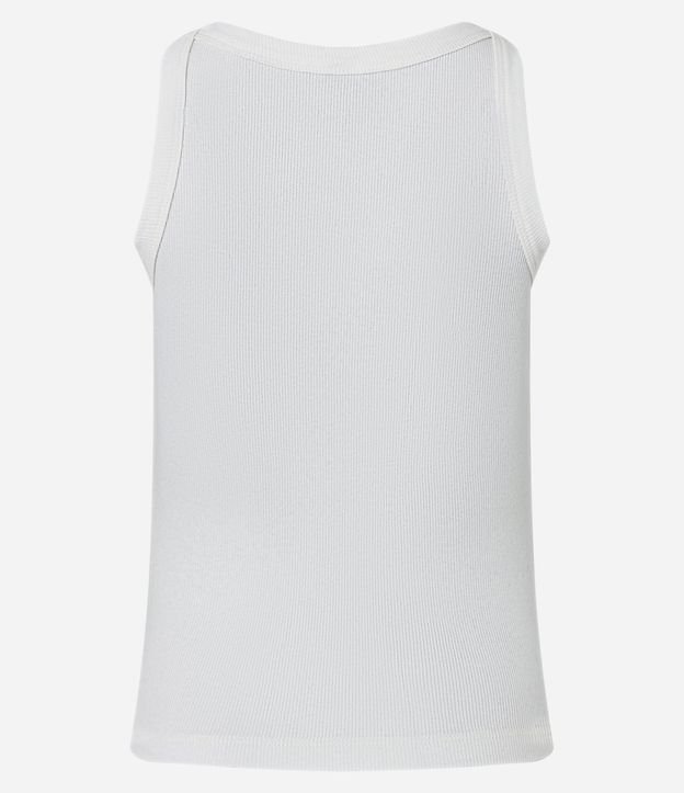 Blusa Musculosa Acanalada en Rib de Algodón 7