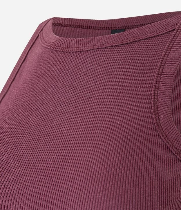 Blusa Musculosa Acanalada en Rib de Algodón 8