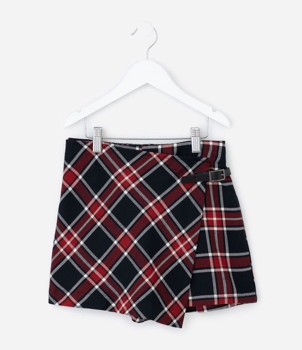 Short Pollera Infantil de Cuadros en Sastrería – Talle 5 a 14 años 1