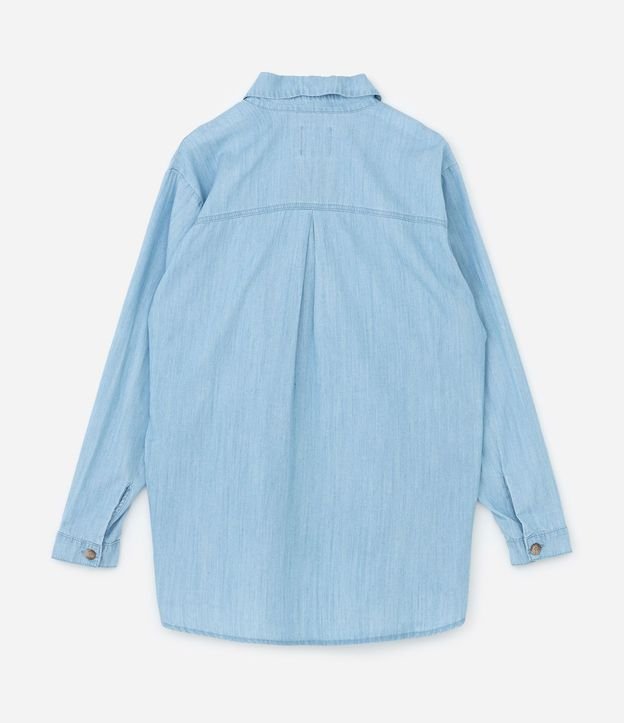 Camisa en Jeans con Bolsillos Delanteros Curve & Plus Size 5