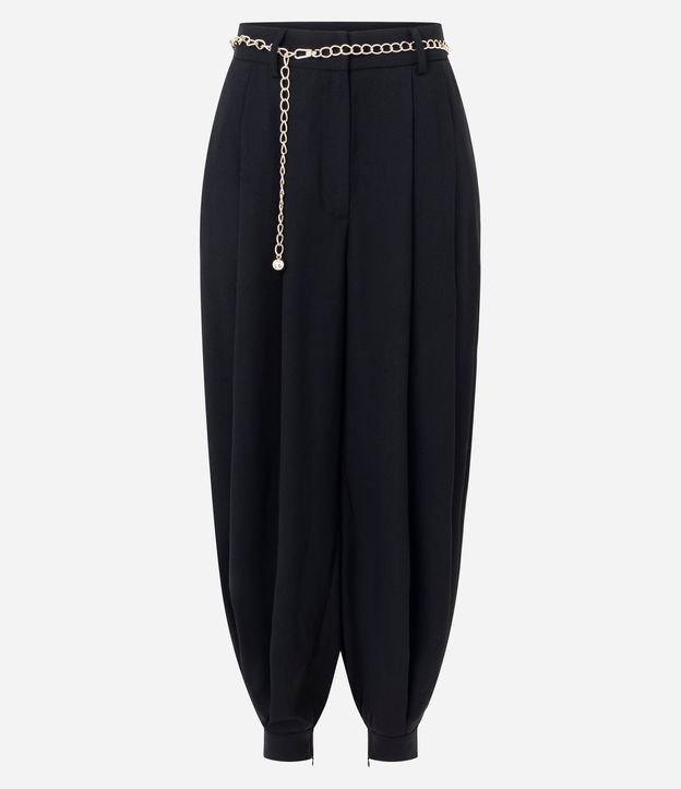 Pantalón Aladim Sastre con Pliegues y Cinturón de Cadena 5