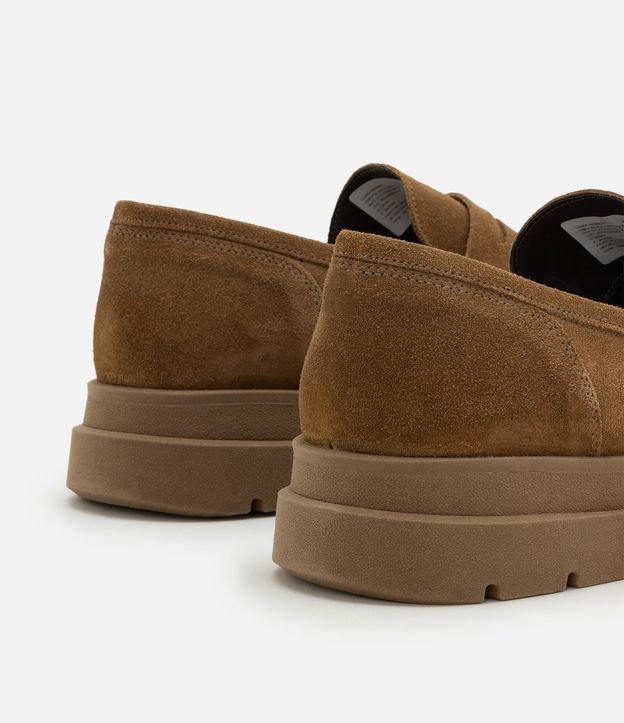 Zapato Loafer Track en Cuero con Camurça 6