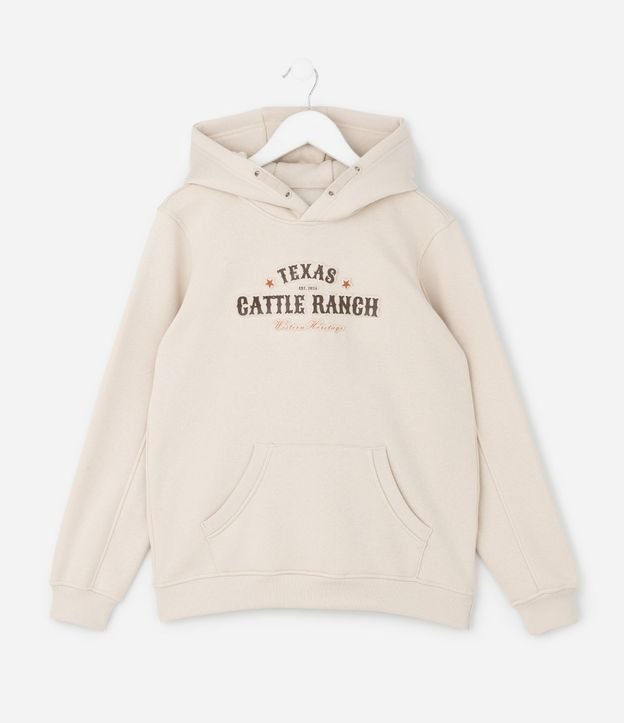 Saco Infantil con Estampa de Texas en Relieve – Talle 5 a 14 años 2