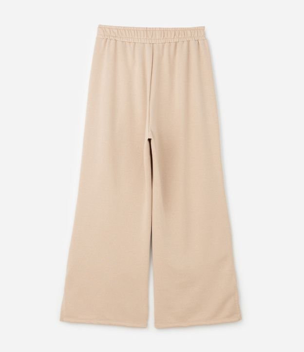 Pantalón Wide Leg de Algodón Deportiva con Abertura Lateral Curve & Plus Size 6