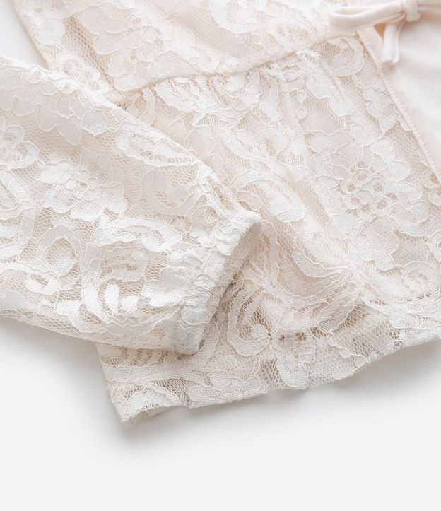 Remera Infantil en Encaje con Lacitos Delanteros – Talle 5 a 14 años 4