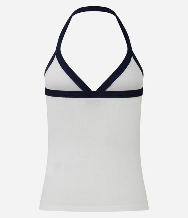 Blusa Frente Única en Rib con Botones 6