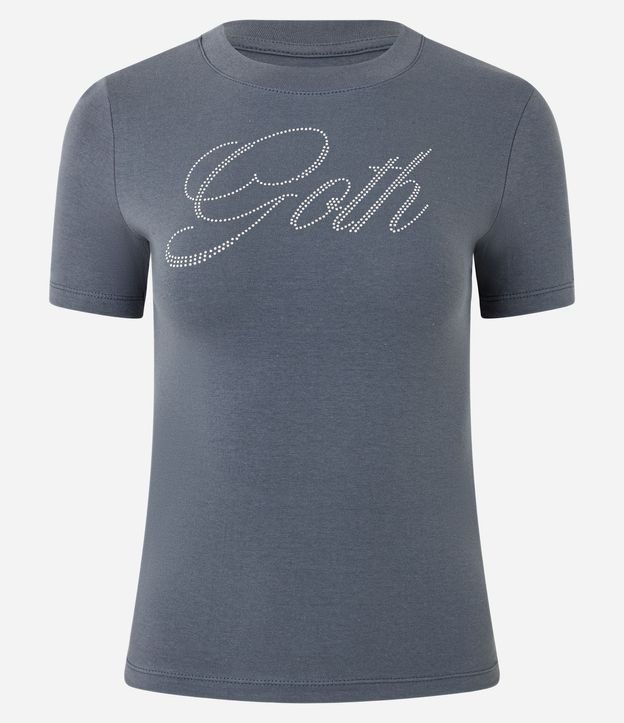 Remera en Algodón con Aplicaciones Goth 5
