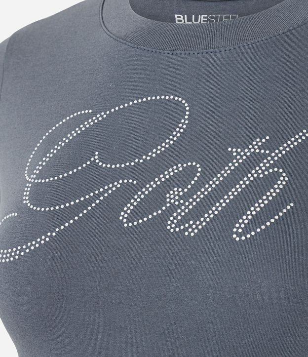 Remera en Algodón con Aplicaciones Goth 6