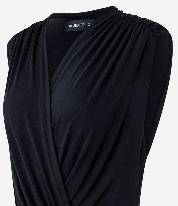 Body con Escote V Traspasado y Hombreras 5