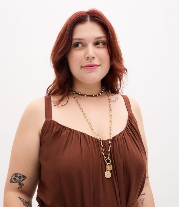 Mono Largo Fruncido con Cinta Curve & Plus Size