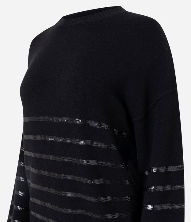 Suéter Regular en Tricot con Estampa Rayada 6