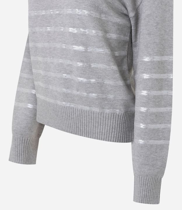 Suéter Regular en Tricot con Estampa Rayada 6