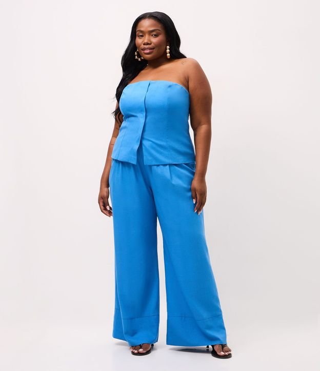 Blusa Sin Breteles en Viscolino Curve & Plus Size 2