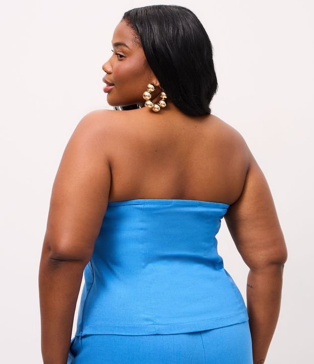 Blusa Sin Breteles en Viscolino Curve & Plus Size 4