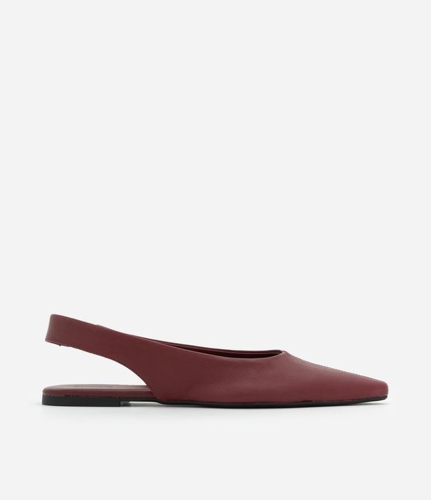 Zapatilla Slingback de Punta Fina en Cuero